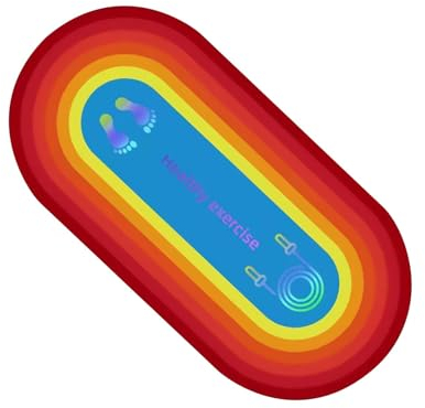 Harilla Springseilmatte, Yogamatte, Seilspringmatte, hochdichte Fitness-Übungsmatte, Kissen für Indoor-Outdoor-Workout, Heim-Fitnessstudio, Sport, Rot