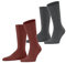 Burlington Herren Socken Everyday Multipack M So Baumwolle einfarbig 2 Paar, Braun Verbania 5824, 40-46