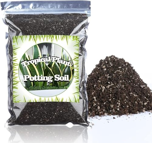 Hauspflanzen-Blumenerde 4L, angereichert mit Dünger und Perlite, ideal für alle Arten von Zimmerpflanzen und tropischen Pflanzen