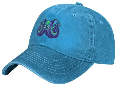 Sommermütze Vintage-Terror des Octoplus Mütze Mode Baseball Cap Waschbar Schachtelhalm Kappe Für Herren Sommer Outdoor