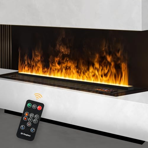 Wasserdampf-Kamin, Fernbedienung intelligentes elektrisches Feuer, mehrere Farben elektrischer Kamin, 500mm
