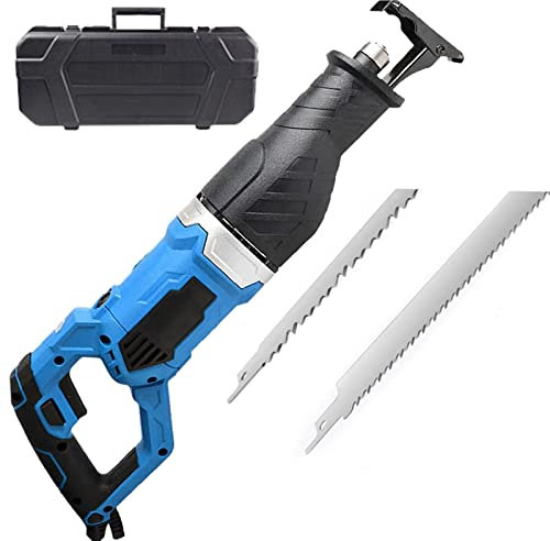 Scie à Os électrique,Multifonction Couteau Boucher pour Commercial et Domestique 900W/1050W/1300W Scie Sabre pour Couper les Aliments Surgelés,Bois,Métal,Blue-1300W