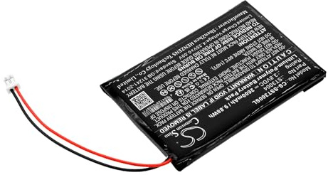 TCTK Akku 2600mAh Kompatibel mit [Simplehuman] 10x Magnification, 5 Sensor Makeup Mirror, ST3004 Vanity Mirror, ST3010 Ersetzt ST3004