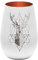 Windlicht Hirsch | Hirschmotiv | Gemütlichkeit | Teelichtglas | Hirsch-Design | Landhaus Dekoration | Hirsch Deko | Teelichthalter | 12 x 8,5 cm Pohmer Design (Weiß-Bronze)