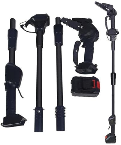 Cordless Pole Chainsaw, Electric Tree Trimming Tool with Extendable Pole, 3-Section Height Adjustable Branches Cutting Tool, 1.8m Electric Pruning Saws, for Pruning High-Altitude or Ground Branches