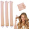 3 Stück Hitzefreie Lockenwickler, Haar Locken über Nacht, Lockenwickler Über Nacht mit Haken, Heatless Curls Große Locken, für Verschieden Haartypen, Langes und Kurzes Haar Verwendet Werden(Aprikose)