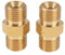 LT Easiyl 2 Pièces Adaptateur de Coupleur de Tuyau de Soudage 9/16-18 Coupleur Gauche en Laiton Et Coupleur Droit pour Ensemble de Connecteurs de Tuyau Double Oxygène acétylène