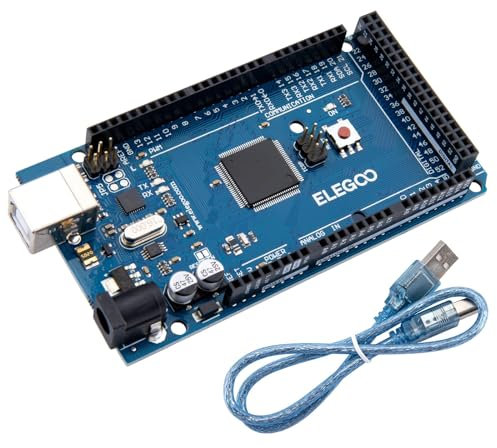 ELEGOO Mega-R3 Mikrocontroller Board mit USB Kabel Kompatibel mit Arduino IDE in Blau