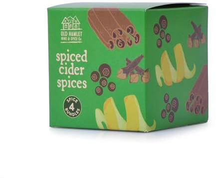 Spiced Cider Mix in muslin Pouchettes in Green Cube, Old Hamlet (no cider included))