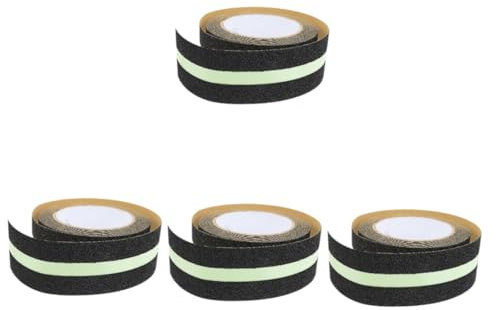 Didiseaon 4 Nastro luminoso antiscivolo opaco avvertimento scale nastro riflettente adesivi antiscivolo autoilluminanti per pavimento parà elettricista nastro adesivo catarifrangente