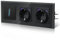 BSEED Enchufe USB C y Interruptor con Garfio,20W Carga Rapida,Interruptor pared con Luz,Seguridad Infantil,Fácil Instalación,E-Serie,1 Gang 1 Vía Con 2 20 W Enchufe-AC,228mm Negro