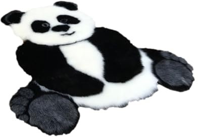 HEMOTON Rutschfester Teppich Pandaform Für Zuhause Dekorativer Teppich Aus Acryl Saugfähige Bodenmatte Für Schlafzimmer Und Badezimmer