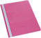 Schnellhefter DIN A4 Kunststoff Sichthefter Schul-Hefter pink Kunststoff plastik Schule Büro (100er Packung, pink)