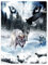 Dick Decke Weich Wärme Gemütlich Flanell-Fleece Sofadecke Deckeldecke Wolfsaugen Wölfe Adler Pinien Schnee 150 x 200 cm
