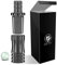 DILAW® Shisha V2A Edelstahl Adapter Schlauchadapter 18/8 Schliff Set 2-teilig Universal Hookah Wasserpfeife (1er Pack, Anthrazit Edelstahl)