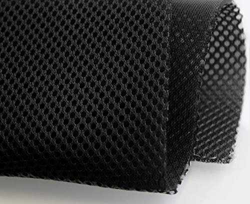1 METRO Tejido transpirable rejilla 3D Negro Ancho 220cm HAPPERS