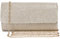 Outrip Damen Abendtasche Clutch börse Glitzer Party Hochzeit Handtasche mit Kette, Orange (aprikose), Small
