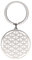 Cooltime Pendentif en acier inoxydable - Motif Mandala fleur de vie - Forme ronde, Style 2, 0.97, Porte-clés