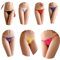 HTRUIYATY Perizoma Donna Sexy Traslucido Pizzo Regolabile Antiscivolo Donna Papillon Nastro Tanga Donna Senza Cuciture Bikini Lingerie-Multicolore