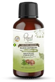 Black Castor with Rosemary Oil 120ml 100% Pure and Natural Oil for hair & skin