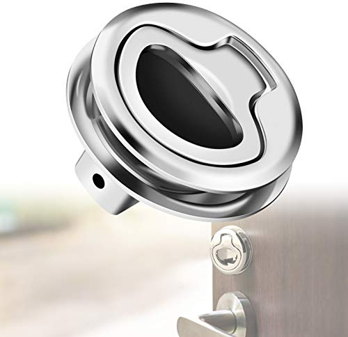 Yosoo Health Gear Bootsluke Pull Latch, Edelstahl Möbelschloss, Marine Slam Latch für RV Boot, Spülmontage Verschluss