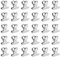 Pinzas para Etiquetas 30 Pack Clips de Bisagra Pinzas de Papel Metálicas para Bolsas de Alimentos Fotografías Fuente de Oficina en el Hogar 20mm (Plata)