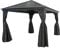 Sojag Alu Pavillon Marsala 1216 | Hardtop Pavillon mit Moskitonetz | Anthrazit | 363x483x293 cm