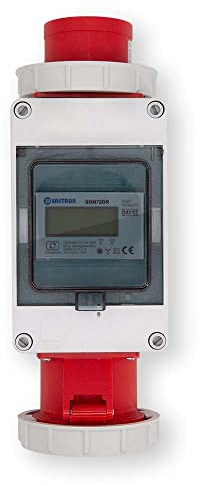 Swissnox Flexbox 32A MID IP65 Zwischenzähler. Mobile Kabellose Stromzähler Box Zwischenstecker Box 3-phasig 5-Pol CEE-Stecker & CEE-Kupplung