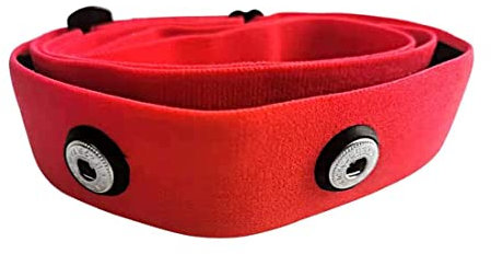 Beada Heart Rate Monitor Chest Strap Replacement Band for Myzone, Red