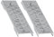 BBQ-Toro Lot de 2 Planches à Saumon en Acier Inoxydable pour Poissons et Filets de Saumon pour Fumage, grillades - Planche à Flamme avec Inclinaison réglable - Planche à Fumage pour Barbecue
