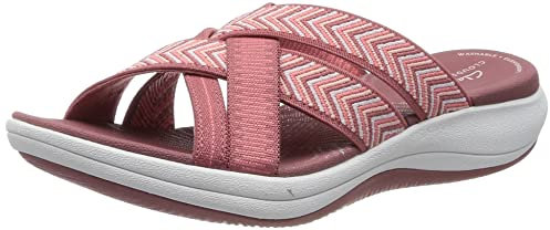 Clarks Femme Mira Grove Tongs, Vieux Rose, 41 EU