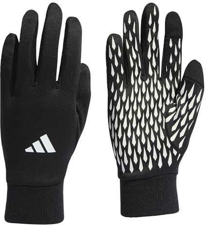 adidas Unisex Gloves Tiro C Gloves, Black/White, HS9750, S