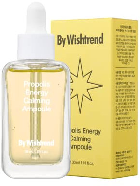 BY WISHTREND Beruhigende Propolis-Energieampulle, 30 ml, 1,02 fl oz – beugt Hautunreinheiten vor, spendet Feuchtigkeit, Hyperpigmentierung, ideal für empfindliche, problematische Haut