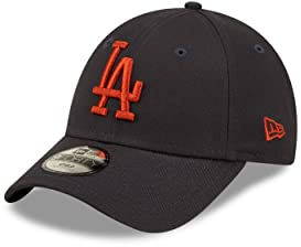 New Era Los Angeles Dodgers Basecap Kids Kinder 9Forty MLB Kappe schwarz Teamlogo in rot - Child