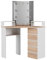 Vicco Eckschminktisch Tilda, Weiß/Sonoma/Sonoma, 113.3 cm mit LED Beleuchtung