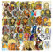 50 Stück Ägypten Aufkleber Wasserflaschen Laptop Telefon Gitarre Skateboard Computer Koffer Fahrrad Egyptian Egypt Vinyl Stickers Wasserdicht Ästhetisch Aufkleber für Jugendliche Kinder Erwachsene