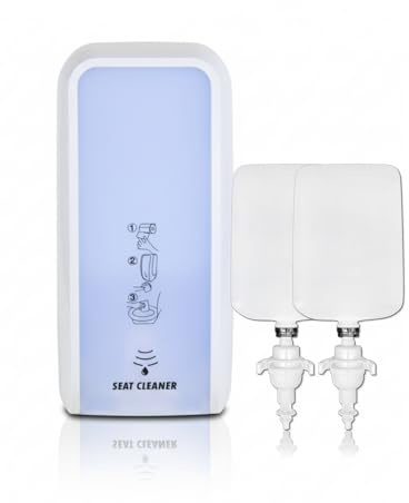 Blanc HYGIENIC COSMOS Sensor-WC-Sitzreinigerspender Weiß + 2 L | Sensor-WC-Sitzreiniger Weiß, 3 Dosierstufen, 2 L Reinigungsschaum, bis zu 2.000 Anwendungen