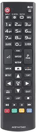 AKB74475481 Control Remoto Compatible con LG TV 32LF592U 43LF590V 43LH560V 43LH570V 43UF6407 43UF640V 43UF680V 49UF640V 49UF6807 49UF6809 49UF680V Sustitución Controlador