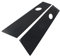 SIKUAI 2 Pcs Bright Black Door Window Pillar Posts Trims for Tesla Model 3 2017 2018 2019 2020 2021 2022