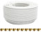 Premium X 20m Sat Koaxial Mini Kabel 90dB 2-Fach geschirmt 4mm Dünnes Antennenkabel FullHD HDTV 3D Weiß 10x F-Stecker
