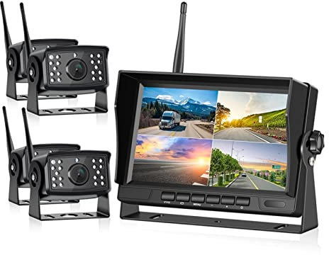 GPS-Navigation für LKW, Wohnmobil, Auto, Ahd. Kabellos DVR. Auto-Monitor 7-Zoll-Anzeige Fahrzeug Auto-Bildschirm Rückansicht LKW-Monitore-Rückwärts-Rückwärts-Recorder WiFi-Kamera Einfach zu verwenden