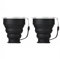 Aiweijia vaso plegable,2 Pack vaso plegable silicona Tazas de Viaje Plegables Portátiles con Tapa de Plástico para Picnic al Aire Libre Camping Senderismo Viajes