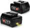 2 batterie sostitutive 18V 6,0Ah per Bosch 18 V BAT618 BAT618G BAT609 BAT609G BAT619 BAT619G BAT610G BAT610 BAT618 BAT612 BAT622 18V