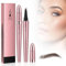 2 Stück Microblading Augenbrauenstifte, Upgraded 3D Augenbrauenstifte Wasserfest, Langlebig, Natürlich, Feiner, ein Magischer Eyebrow Pencil Kann Leicht Natürliche Augenbrauen (Dark Brown*2)
