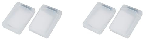 Abledance 4 Packs Clear 3.5 INCH SATA HDD Hard Drive Storage Case