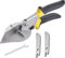 HOHXEN 45° -135 ° Angle Miter Taglierina, Multi-Function Trunking Forbici, Quarter Round Cutter per Taglio PVC PPR PE Tubo, Ramo, Filo, Compreso 4 Lama di Ricambio e Piccola Chiave