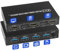 KVM Switch 2 PC 1 monitor, KVM Switch HDMI 4K @30Hz, condivisione di tastiera wireless, mouse, stampante, con 2 cavi USB 2.0