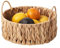 Eden & Willow Round Water Hyacinth Tray, Decorative Centrepiece Fruit Basket Bowl | Natural Hand-Woven Seagrass Serving Tray with Handles and Raised Edges (Small, 1, Count)