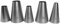 Lot de 5 Douille Patisserie Professionnelle, Douilles Rondes à Pâtisserie Glaçage en Acier Inoxydable Forme Ronde, Grande Douille de Glaçage en Acier Inoxydable Sans Couture pour Gâteau Et Crème