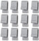 12 Stk Schutzclips für Dutch Oven Deckel, Flexibler Silikonstoßfänger für Dutch Oven Deckel Schutzclip für Dutch Oven Deckelschutzclips zur Aufbewahrung (Grau)